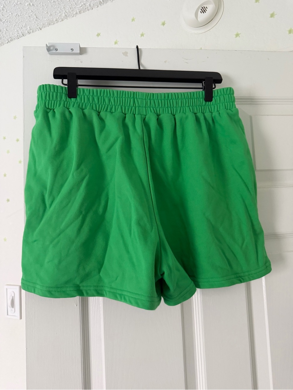 Lime French Terry Shorts NWOT peace Love autism shorts size XL PLA - Picture 4 of 5